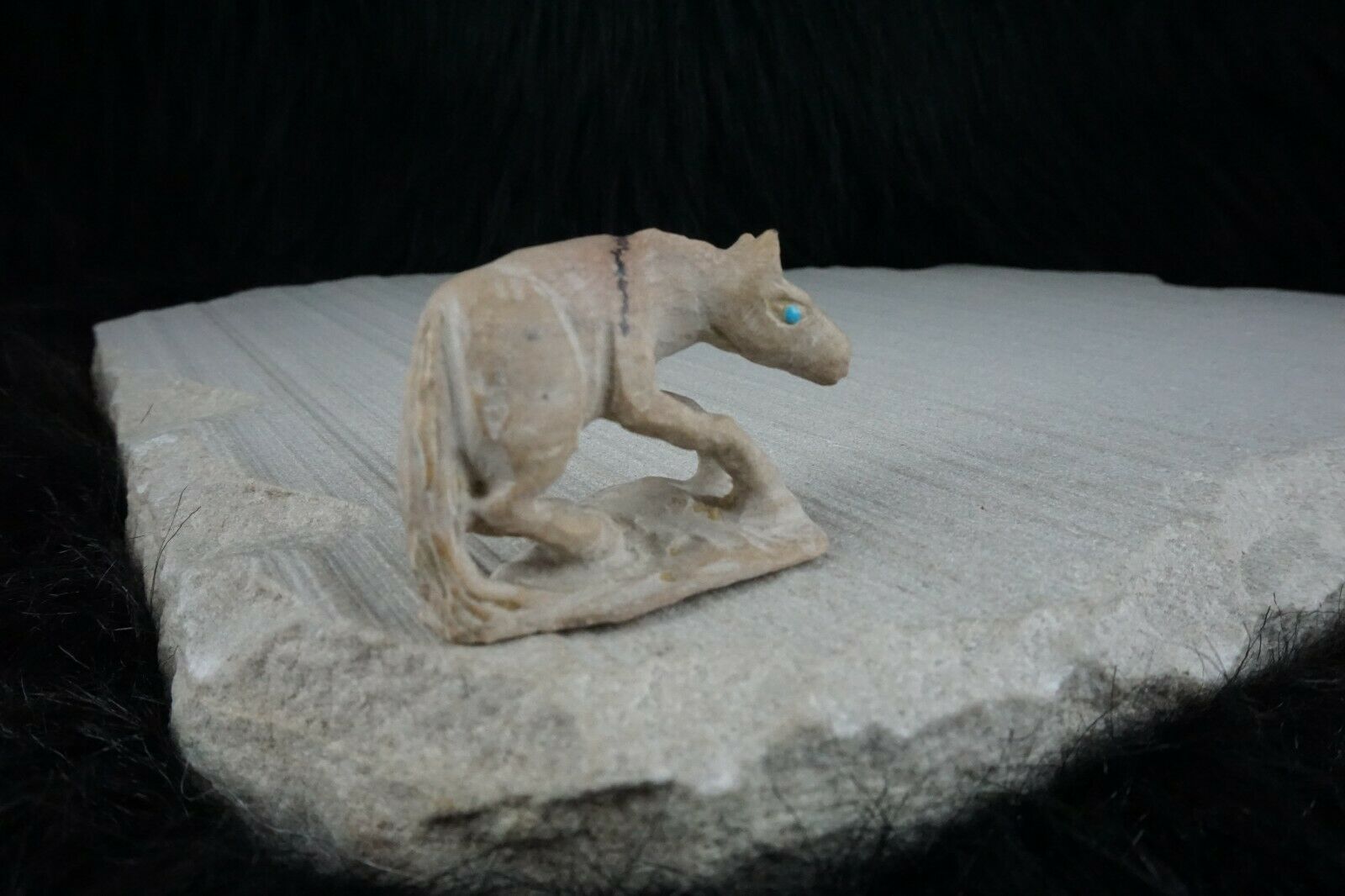 Horse Zuni Fetish Carving - Jerrold Lahaleon - High Lonesome Trading