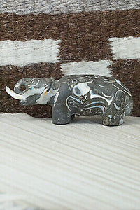 Elephant Zuni Fetish Carving - Brian K. Laate