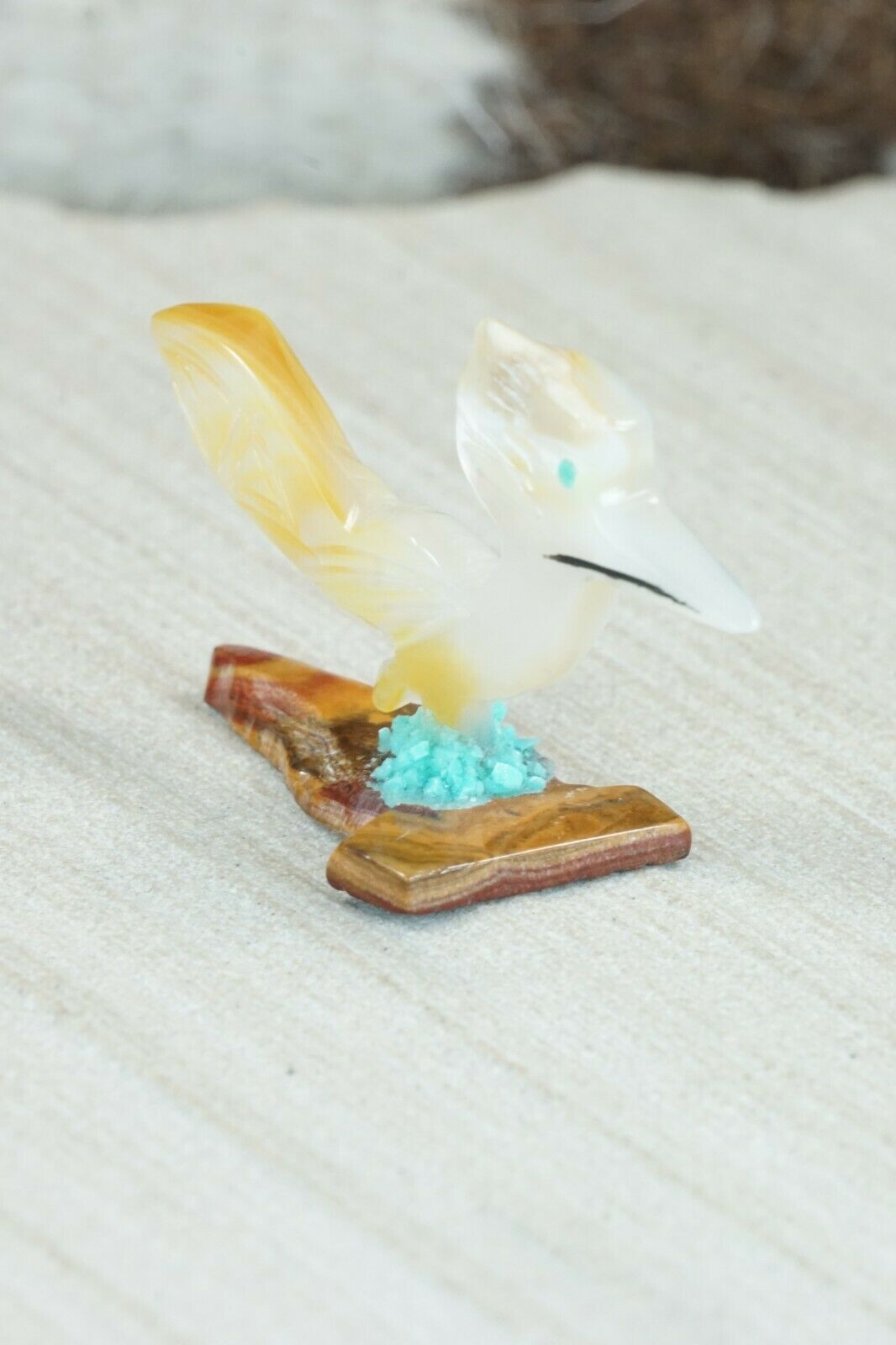 Road Runner Zuni Fetish Carving - Gloria Chattin
