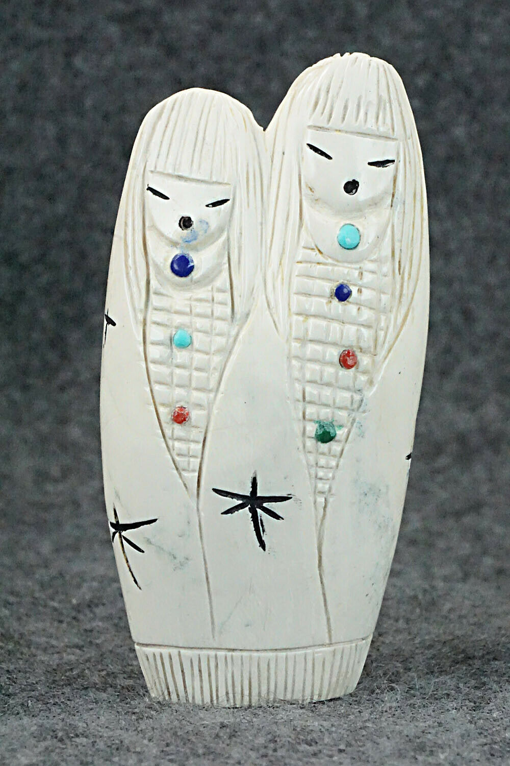 Corn Maiden Zuni Fetish Carving - Sandra Quandelacy