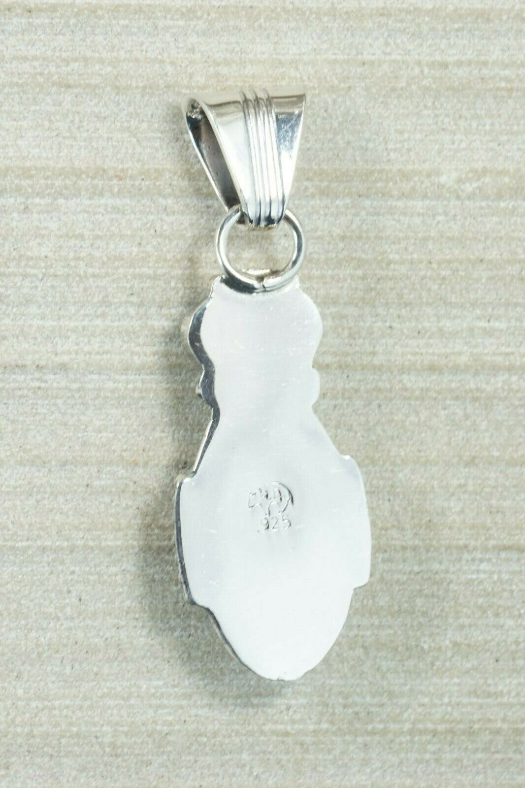 Navajo Turquoise and Sterling Silver Pendant - Bobby Platero