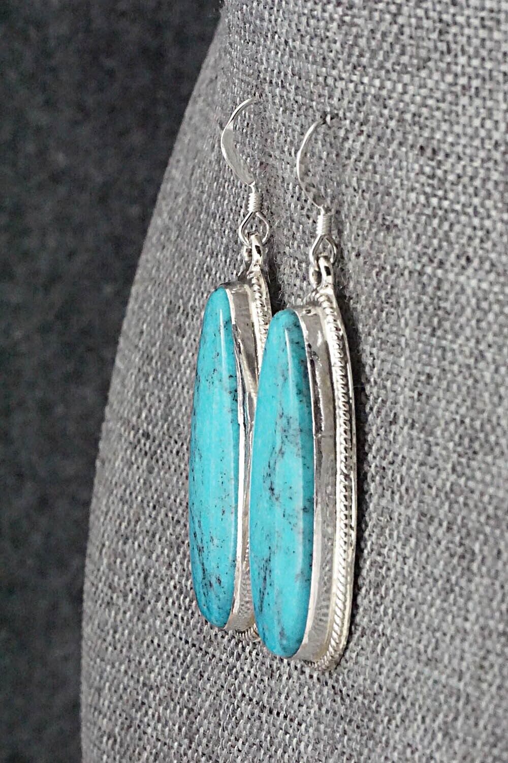Turquoise and Sterling Silver Earrings - Sharon McCarthy