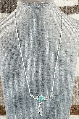 Navajo Turquoise and Sterling Silver Necklace - Roger Pino