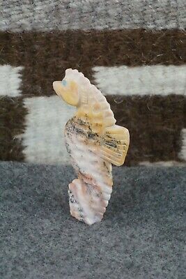 Sea Horse Zuni Fetish Carving - Derrick Kaamasee