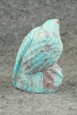 Eagle Zuni Fetish Carving - Derrick Kaamasee