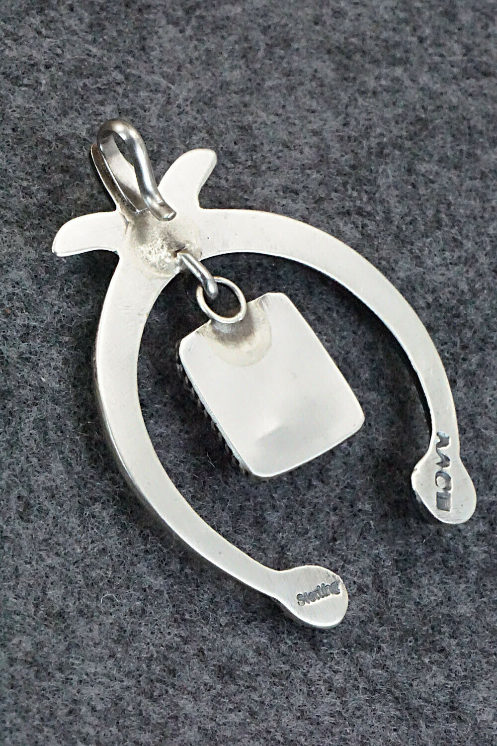Spiny Oyster and Sterling Silver Naja Pendant - Martha Cayatineto