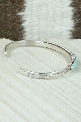 Turquoise & Sterling Silver Bracelet - Irma Unkestine