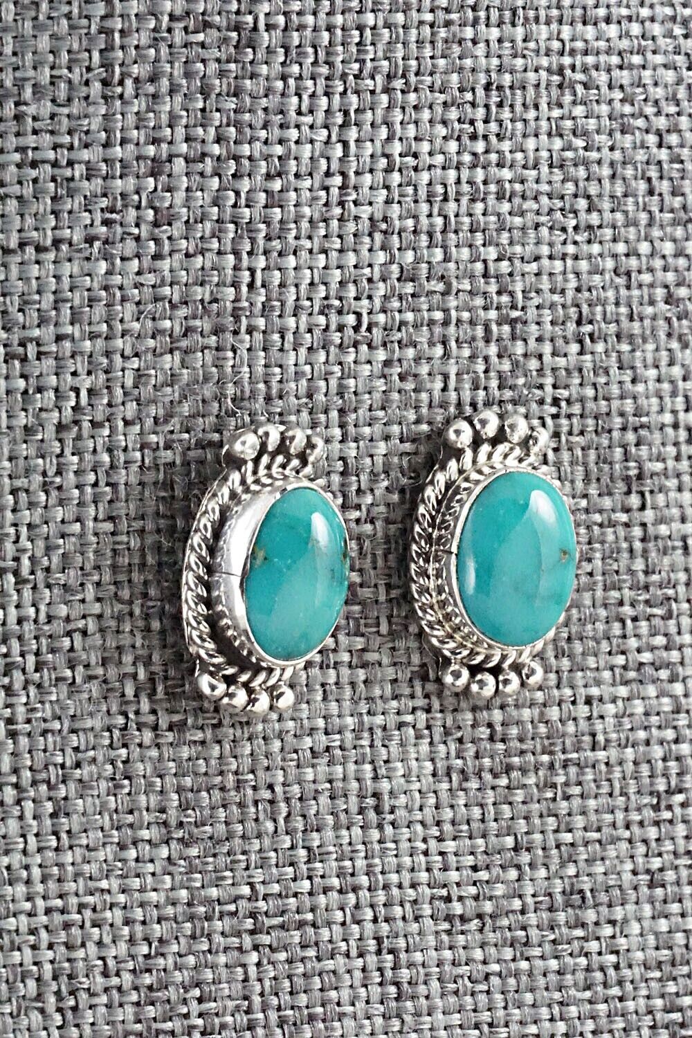 Turquoise & Sterling Silver Earrings - Jan Mariano