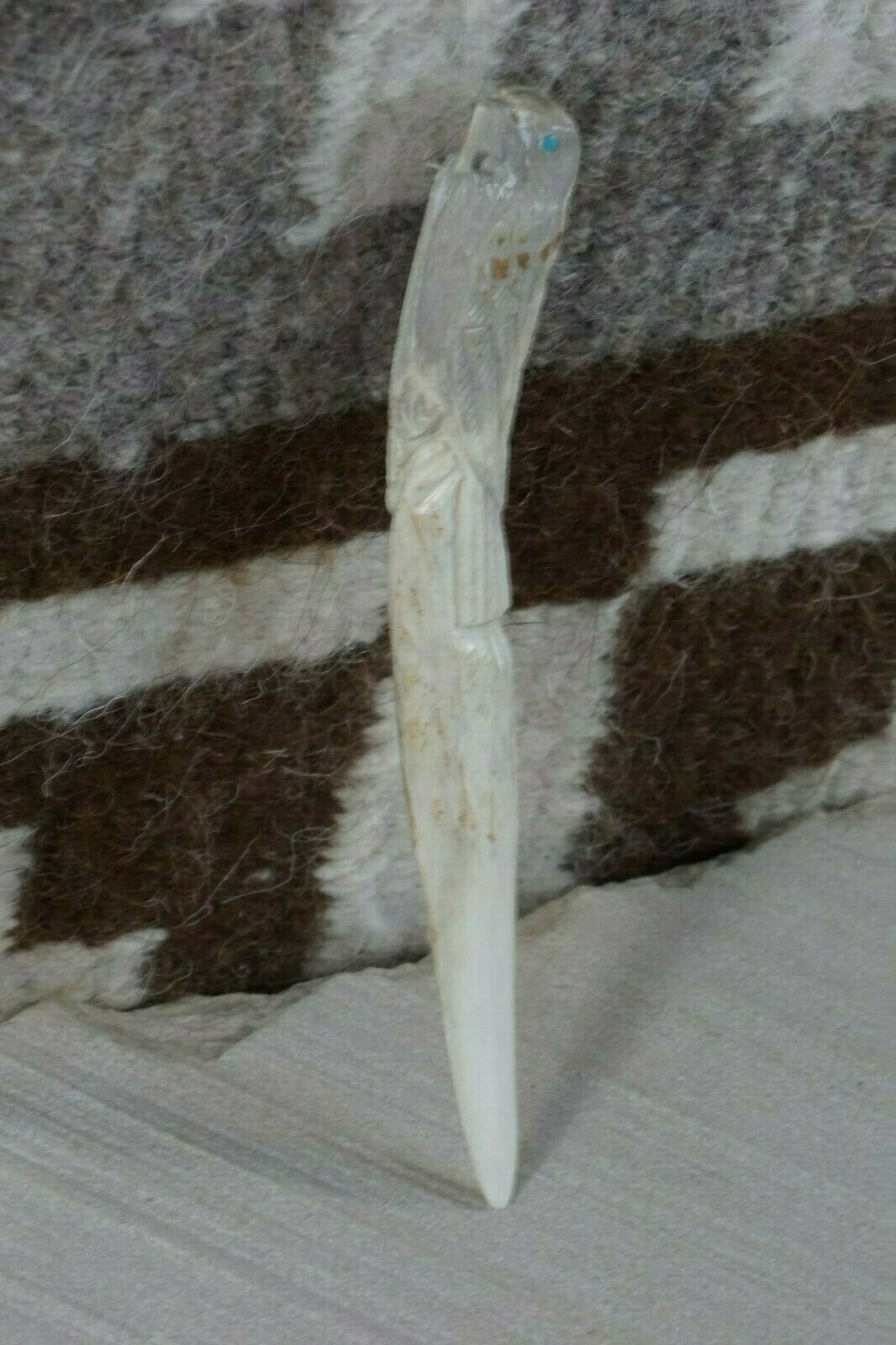 Eagle Zuni Carving - Derrick Kaamasee - High Lonesome Trading