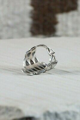 Navajo Sterling Silver Ring - Native American - Size 8.75 - High Lonesome Trading