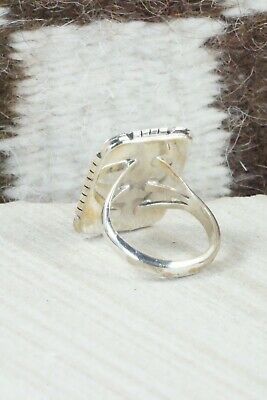 Onyx & Sterling Silver Ring - Amos Begay - Size 7