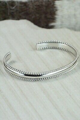 Navajo Sterling Silver Bracelet - Elaine Tahe