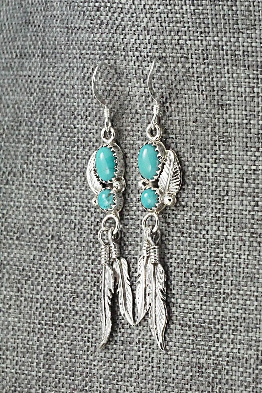 Turquoise & Sterling Silver Earrings - Annie Spencer