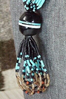 Turquoise, Coral and Shell Necklace - Frank Ortiz