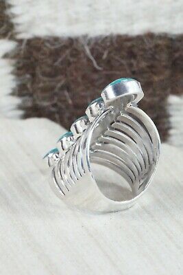 Turquoise & Sterling Silver Ring - Thomas Yazzie - Size 9.75