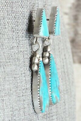 Turquoise and Sterling Silver Earrings - Selina Warner