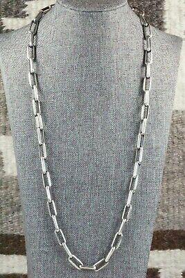 Sterling Silver Chain Necklace - Lawrence Yazzie - High Lonesome Trading