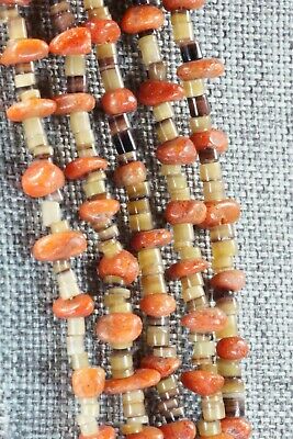 Coral & Heishi Sterling Silver Necklace - Irene Lovato