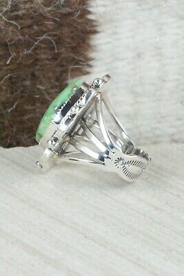 Turquoise & Sterling Silver Ring - Tom Lewis - Size 7