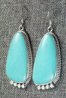 Turquoise & Sterling Silver Earrings - Sharon McCarthy