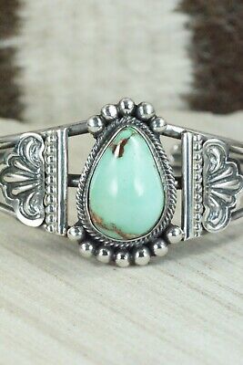 Turquoise and Sterling Silver Bracelet - Leon Martinez