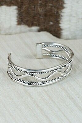 Navajo Sterling Silver Bracelet - Elaine Tahe