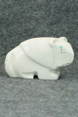 Lion Zuni Fetish Carving - Gilbert Lonjose