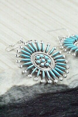 Turquoise & Sterling Silver Earrings - Iva Booqua