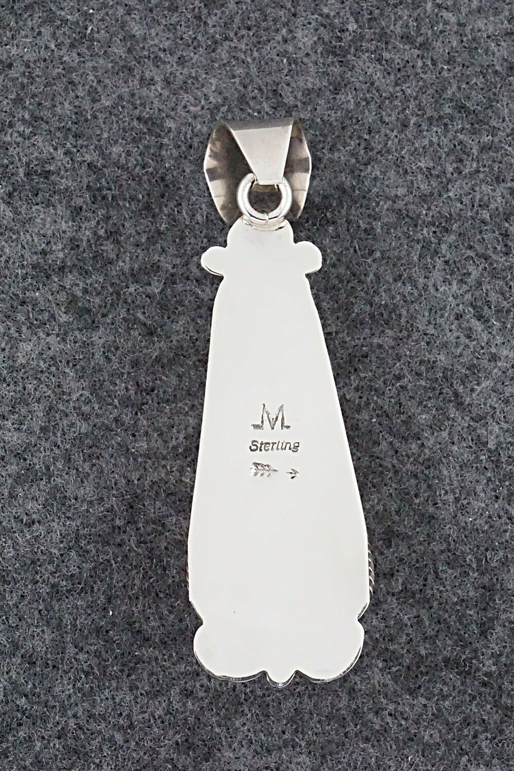 Spiny Oyster and Sterling Silver Pendant - Juanita Long