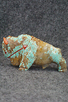 Buffalo Zuni Fetish Carving - Andres Quandelacy