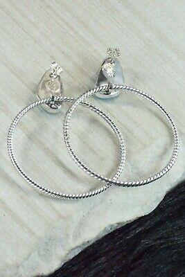 Turquoise & Sterling Silver Earrings - Annie Spencer - High Lonesome Trading