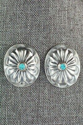 Turquoise & Sterling Silver Earrings - Joan Begay
