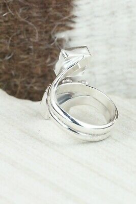 Turquoise & Sterling Silver Ring - Bobby Platero - Size 7.5