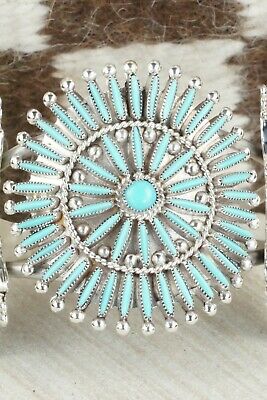 Turquoise & Sterling Silver Bracelet - Cordelia Waatsa