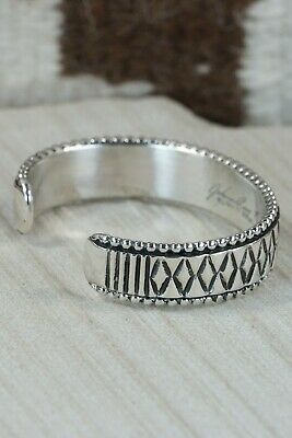 Navajo Sterling Silver Bracelet - Jonathan Nez