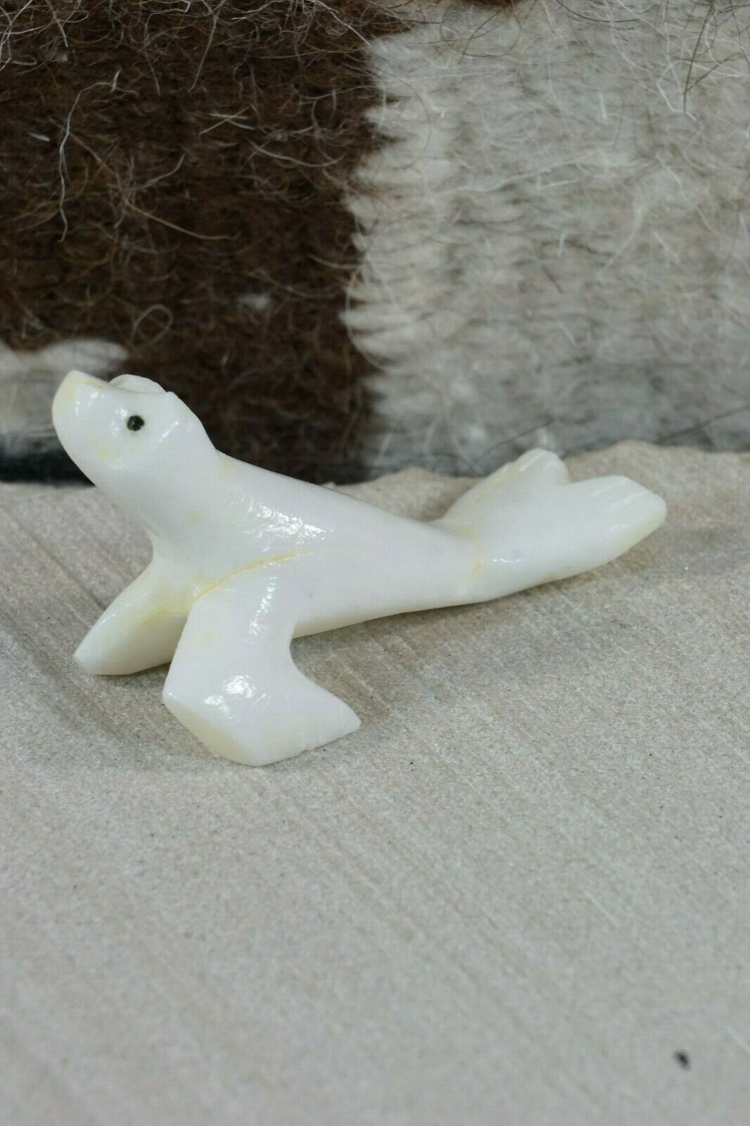 Sea Lion Zuni Fetish Carving - Russell Shack - High Lonesome Trading