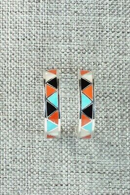 Multi Stone & Sterling Silver Earrings - Claudine Haloo