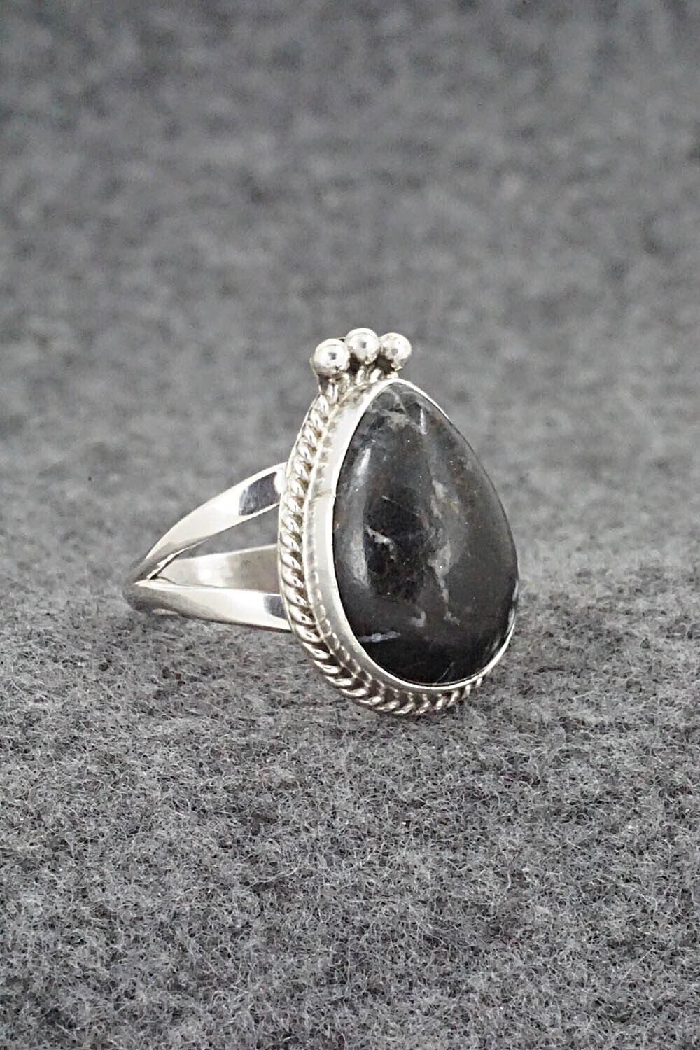White Buffalo & Sterling Silver Ring - Benjamin Martinez - Size 7
