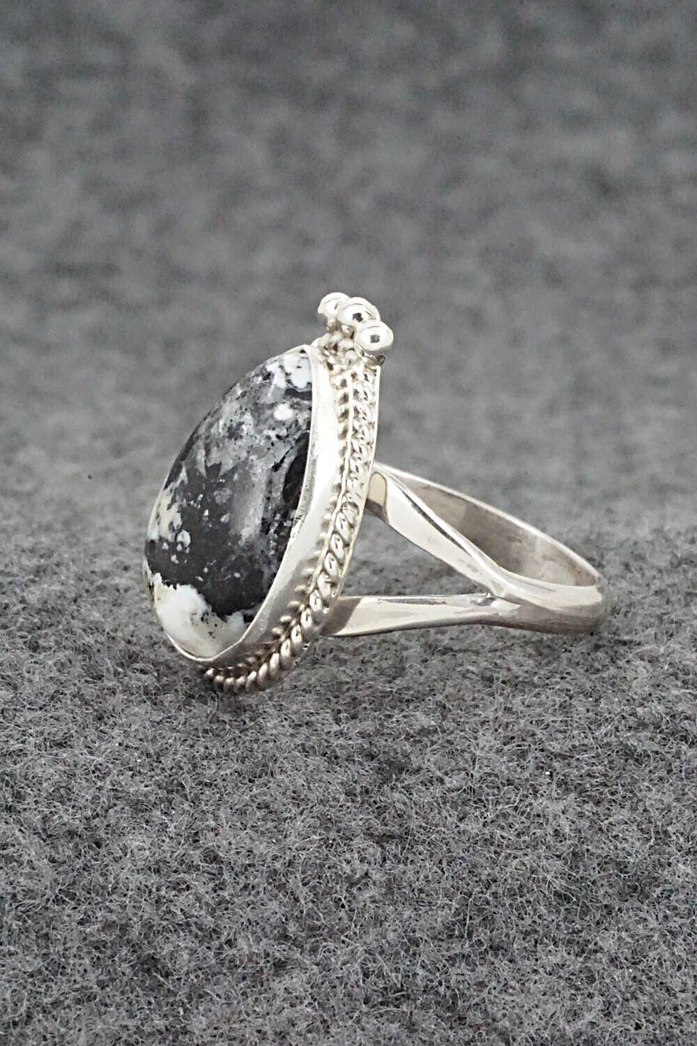 White Buffalo & Sterling Silver Ring - Benjamin Martinez - Size 8.25