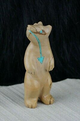 Bear Zuni Fetish Carving - Andres Quandelacy - High Lonesome Trading