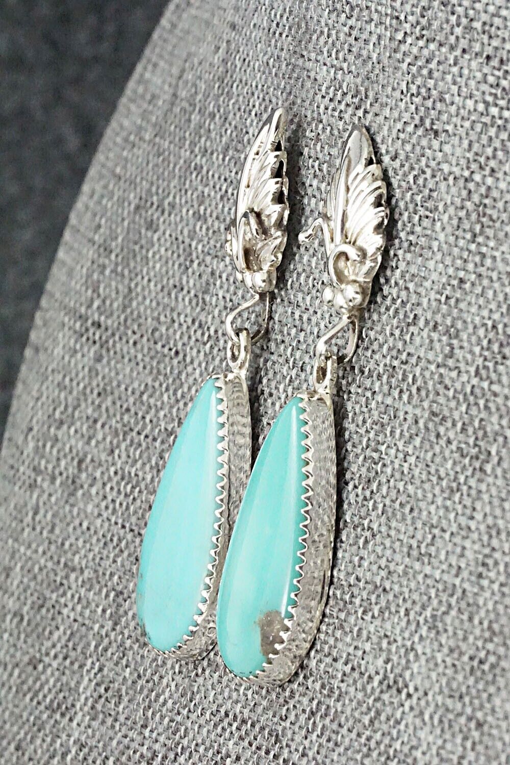 Turquoise & Sterling Silver Earrings - Annie Spencer