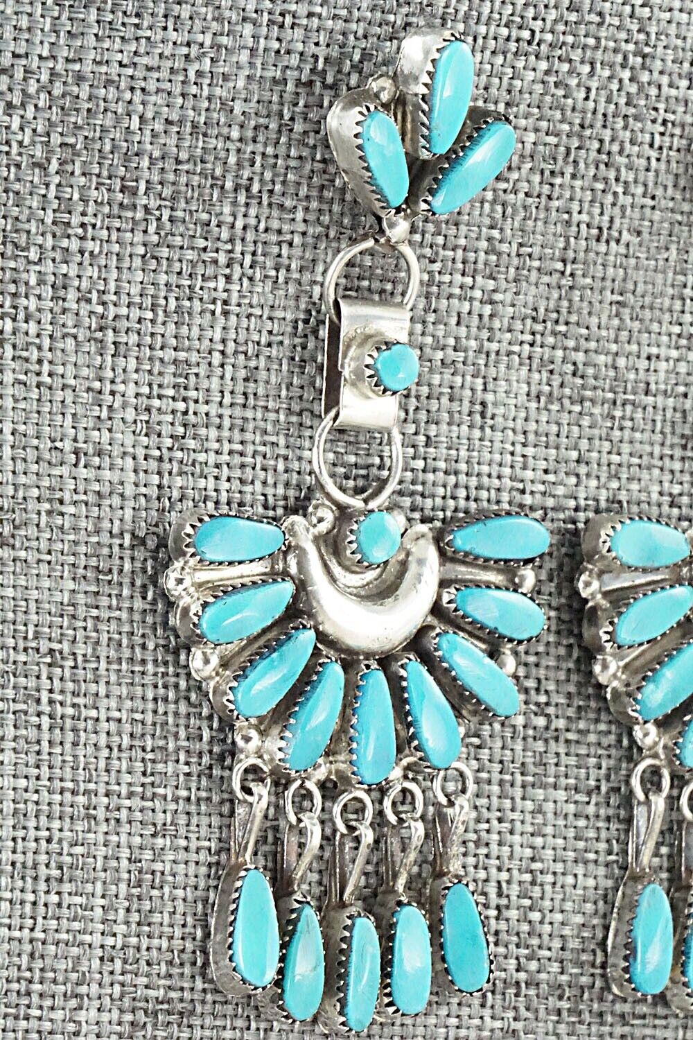 Turquoise & Sterling Silver Earrings - Viola Bobelu