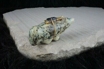 Wolf Zuni Fetish Carving - Delvin Leekya - High Lonesome Trading