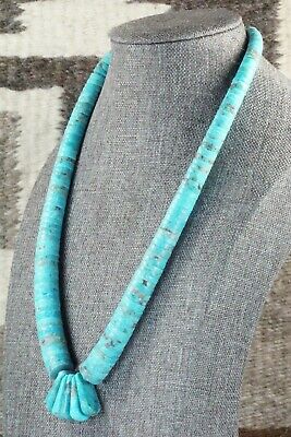 Turquoise & Sterling Silver Necklace - Lupe Lovato
