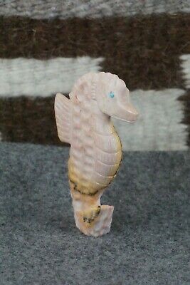 Sea Horse Zuni Fetish Carving - Derrick Kaamasee
