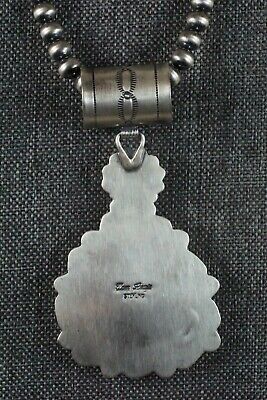 Turquoise Pendant & Sterling Silver Necklace - Tom Lewis