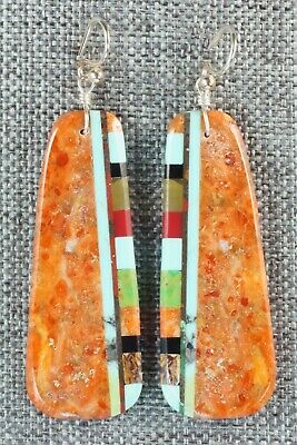 Multi Stone & Sterling Silver Earrings - Ronald Chavez