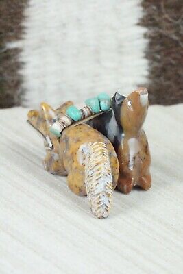 Wolf Zuni Fetish Carving - Daisy Natewa