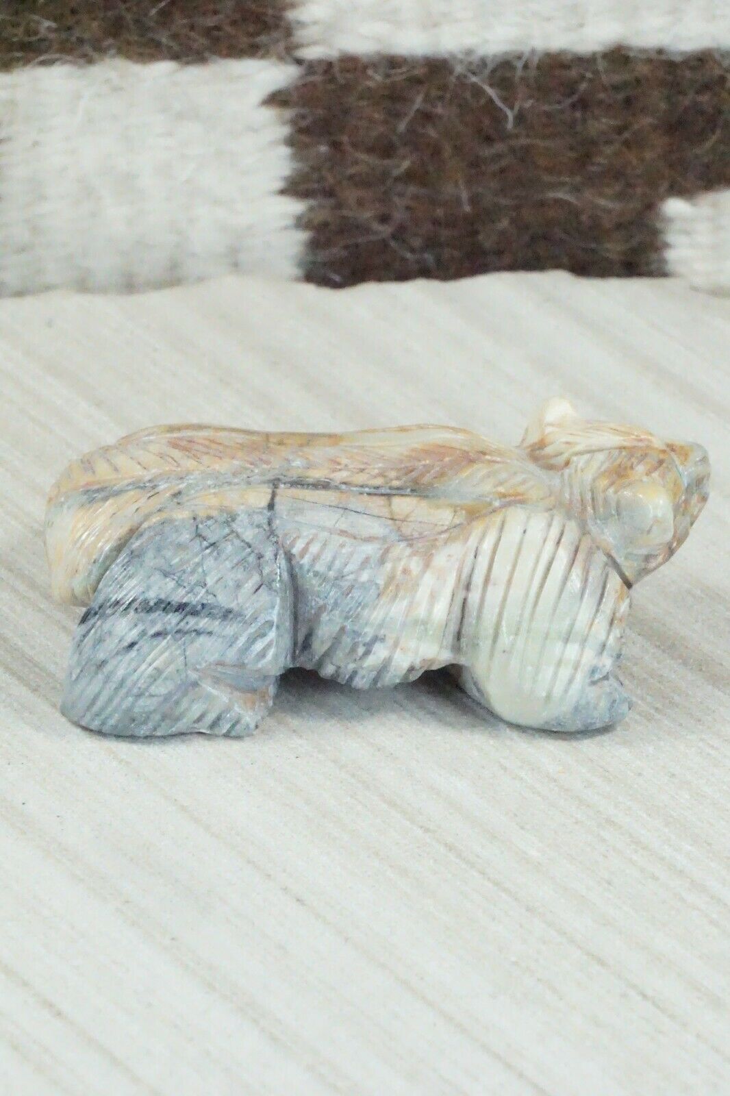 Badger Zuni Fetish Carving - Allison White