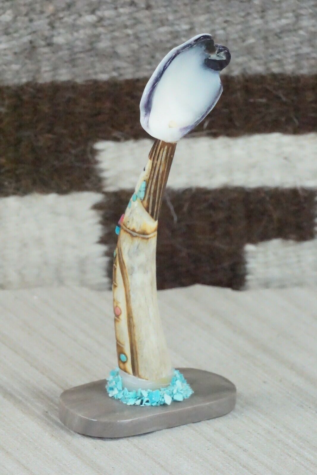 Corn Maiden Zuni Fetish Carving - Sullivan Shebola